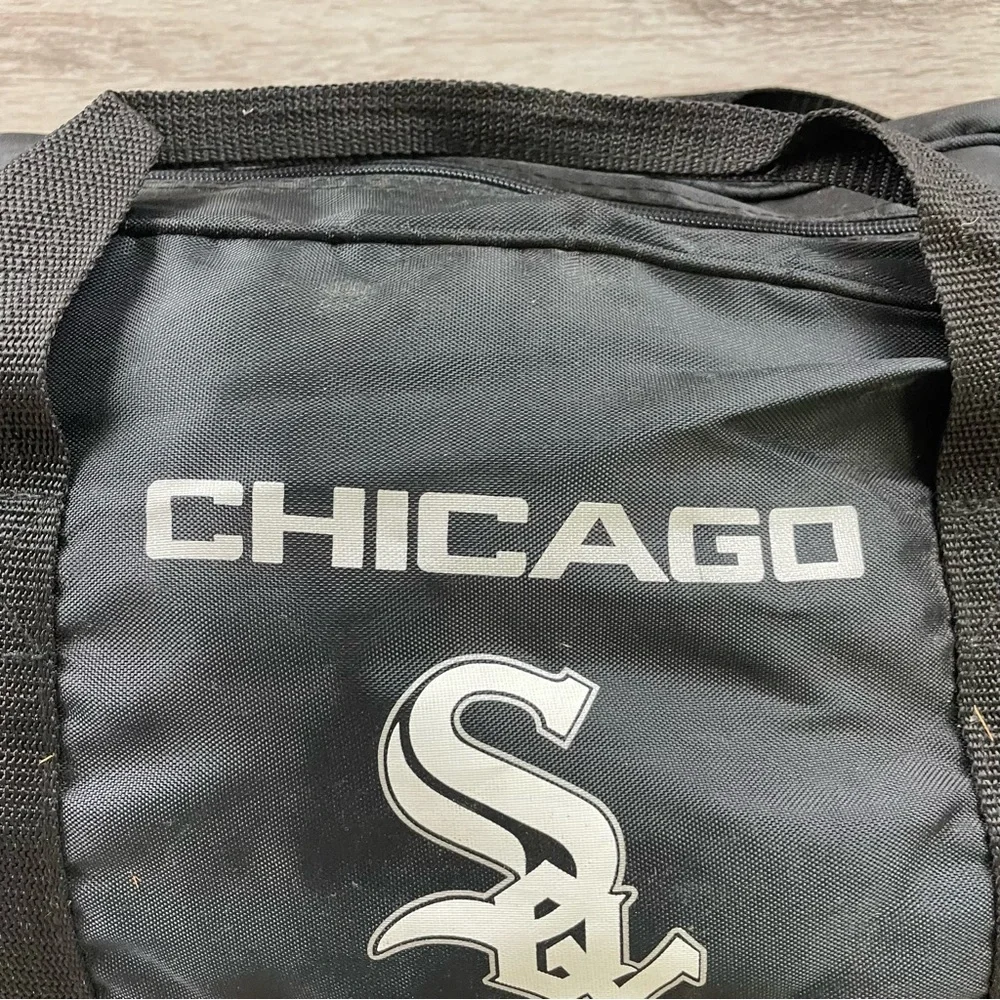 Chicago White Sox NASCO Duffel Bag Vintage 18x11” Black White MLB